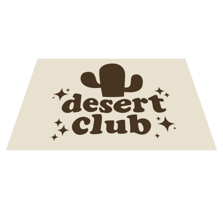 Original dækkeserviet cactus club design - TenStickers