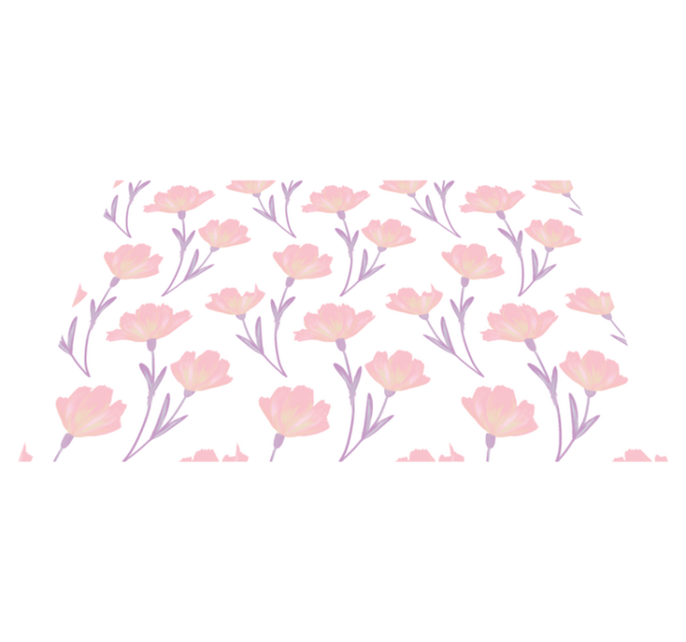 Original dækkeserviet pink blomsterkoncept - TenStickers
