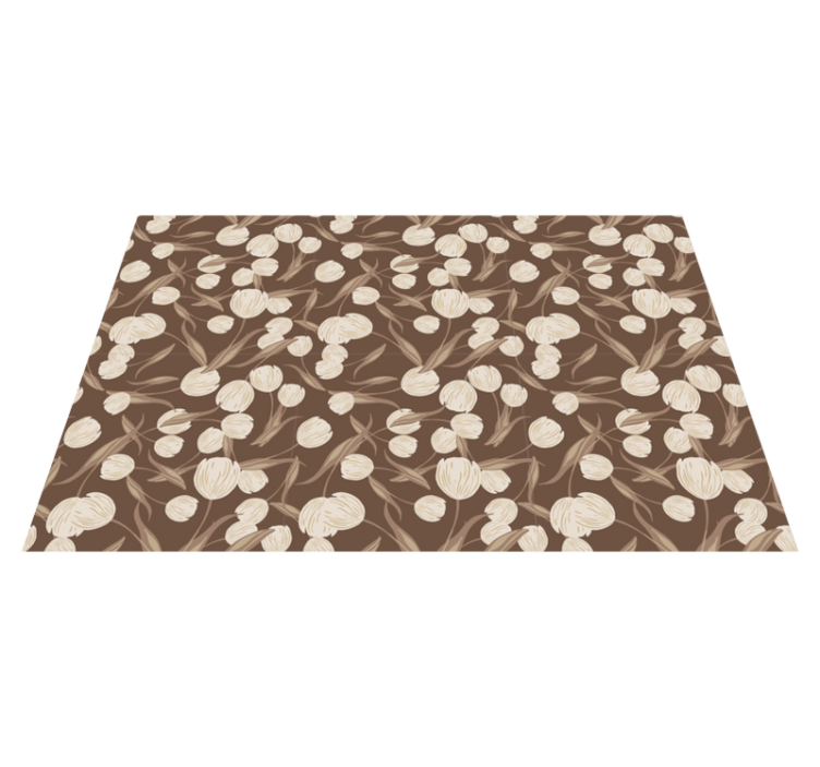 Original dækkeserviet botanisk tryk - TenStickers