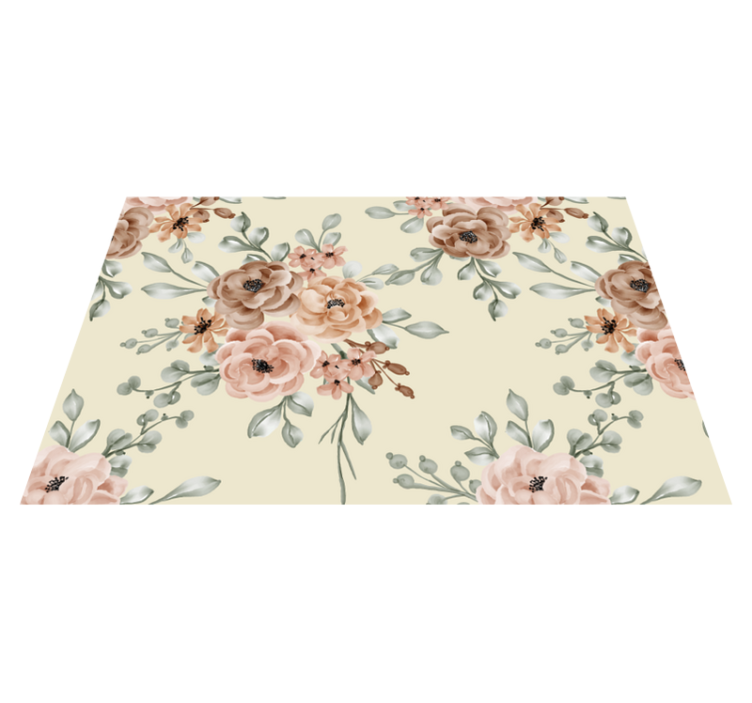 Romantiske store oliemaling roser elegante dækkeservietter - TenStickers