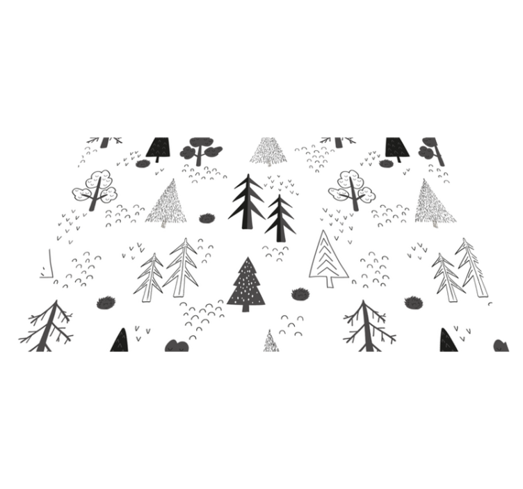 Dækkeserviet med naturinspireret mønster - TenStickers