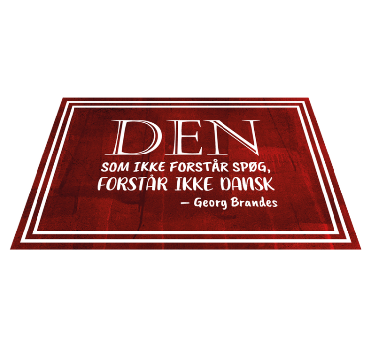 "den, som ikke forstår" citat dækkeservietter - TenStickers