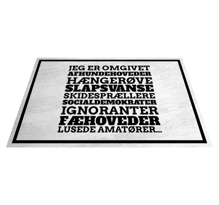 "jeg er omgivet" film citat dækkeservietter - TenStickers