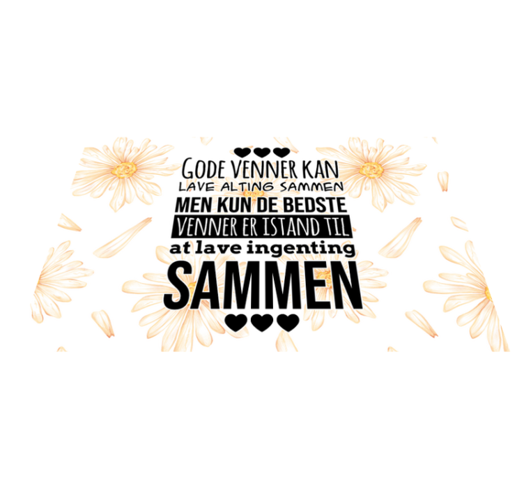 Venner gør alt sammen citer dækkeservietter - TenStickers