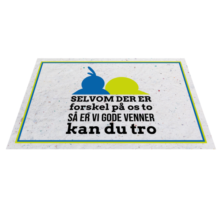 Kaj og andrea citerer dækkeservietter - TenStickers