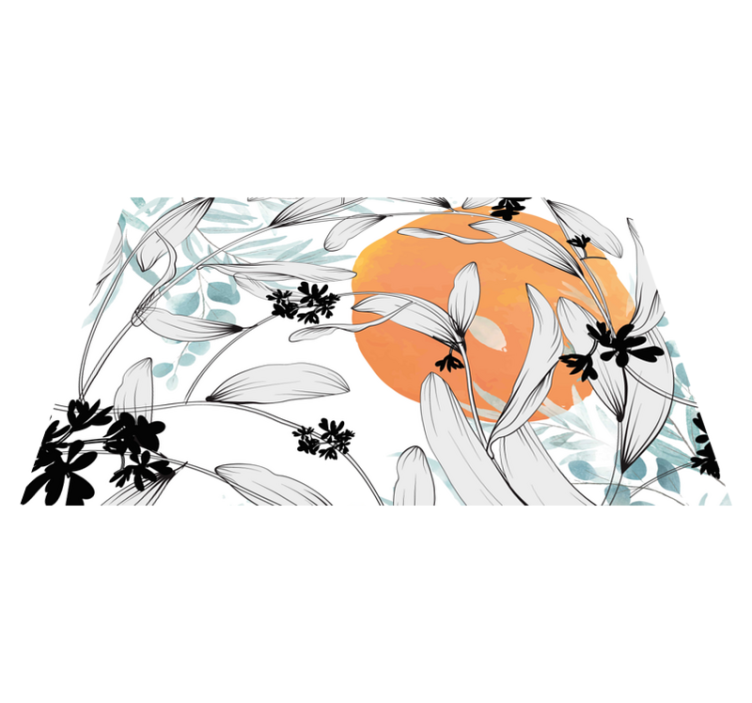 Moderne dækkeserviet med blomsterinspireret design - TenStickers