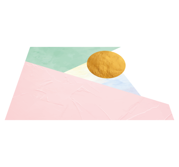 Moderne dækkeserviet med strukturerede geometriske former - TenStickers