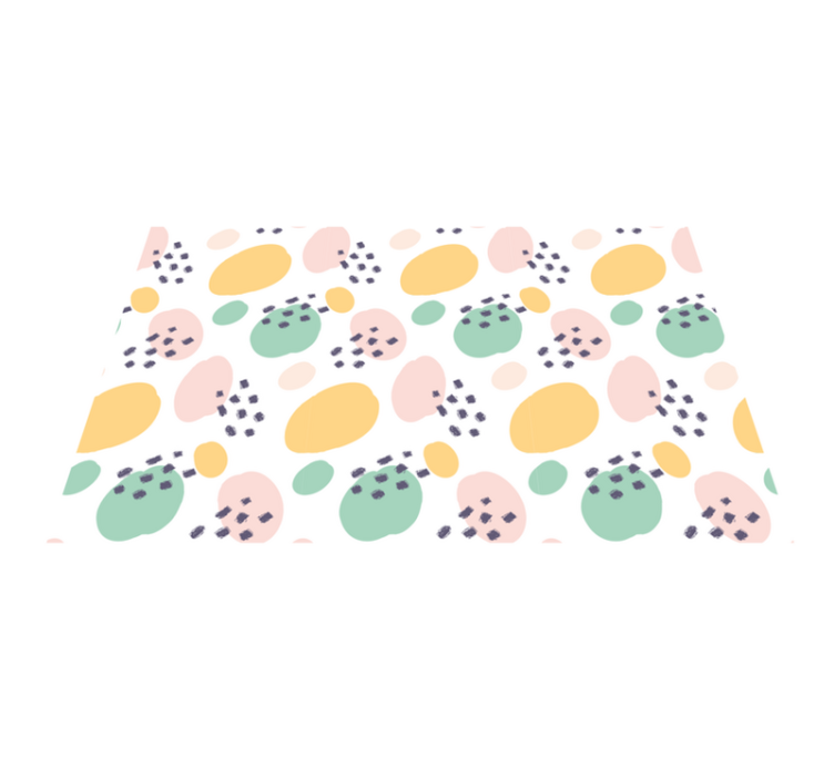 Original dækkeserviet farverigt abstrakt element - TenStickers