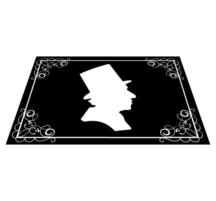 Silhuet af berømte hc andersen dækkeservietter - TenStickers