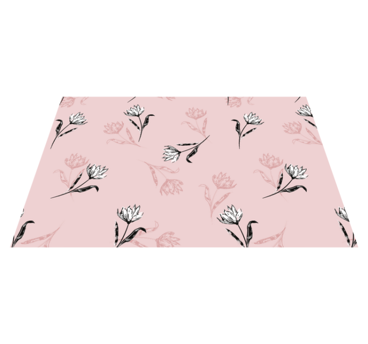 Dækkeserviet elegant botanisk komposition - TenStickers