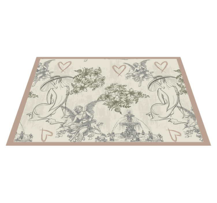 Vintage franske romantiske originale dækkeservietter - TenStickers