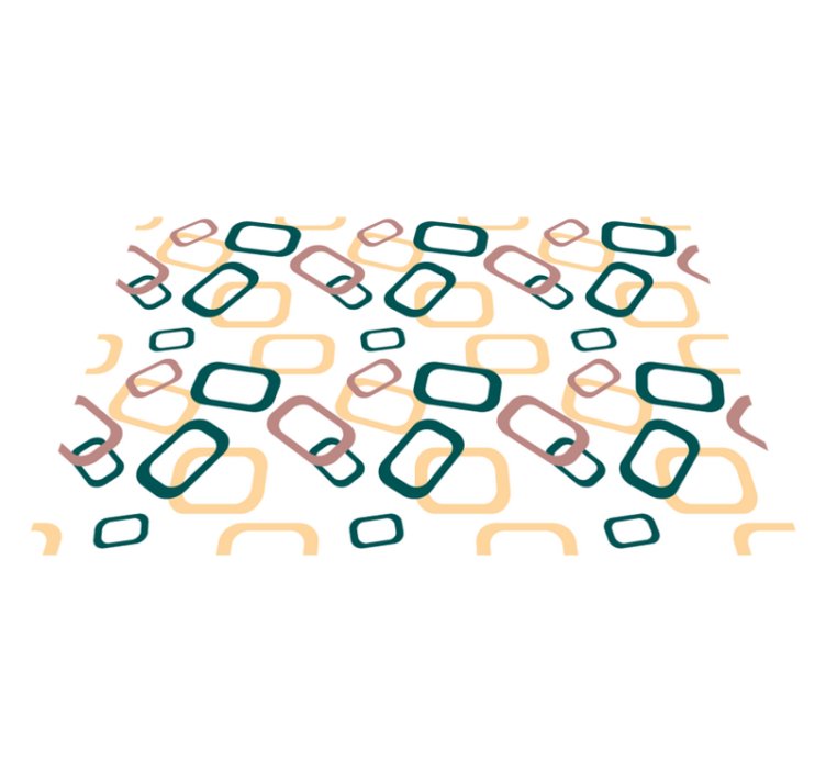 Abstrakte uregelmæssige former originale dækkeservietter - TenStickers