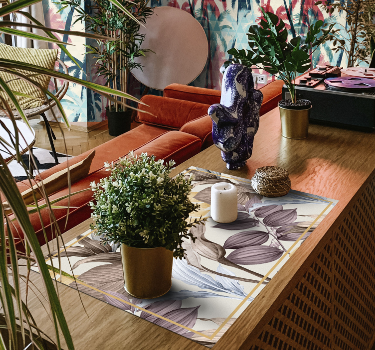 Tropiske planter xxl dækkeservietter til hjemmet - TenStickers