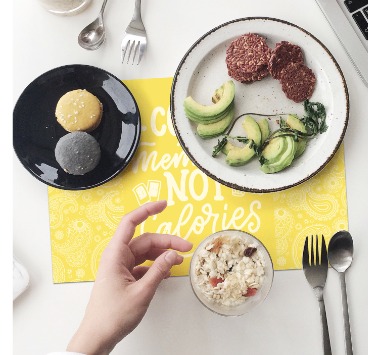 Arabisk paisley mønster sted-dækkeservietterr - TenStickers