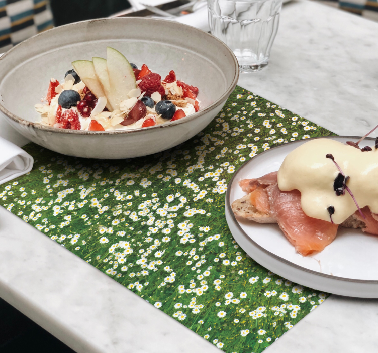 Blomstereng rektangulære vinylplade - TenStickers