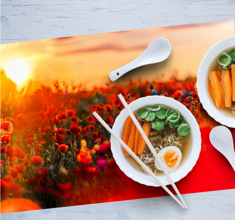 Farverige felt æstetiske farver dækkeservietter - TenStickers