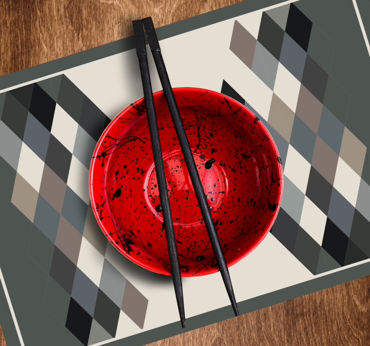 Geometrisk mønster overflade moderne dækkeserviet - TenStickers