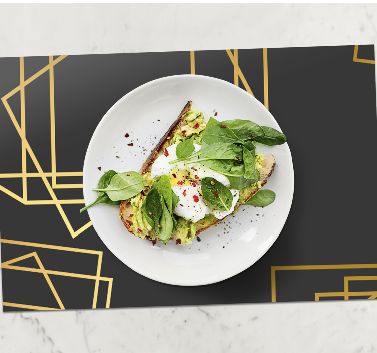 Geometriske former elegante dækkeservietter - TenStickers