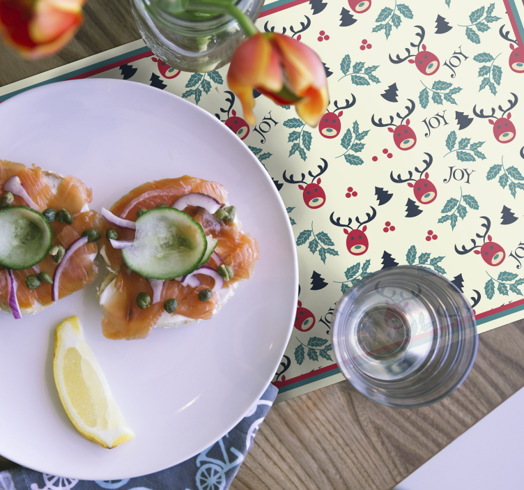 Glæde og rensdyr julesteder - TenStickers