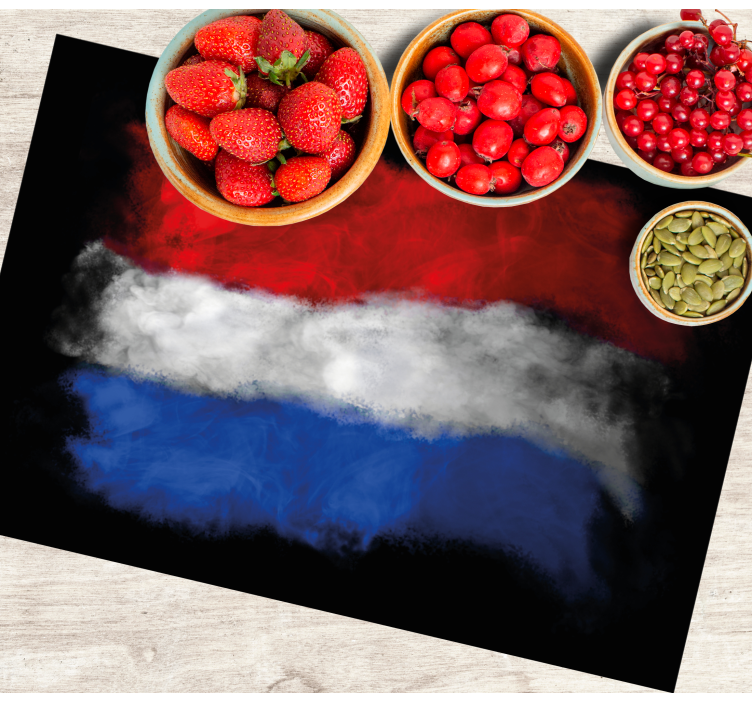Hollandsk flag vinyl dækkeservietter - TenStickers