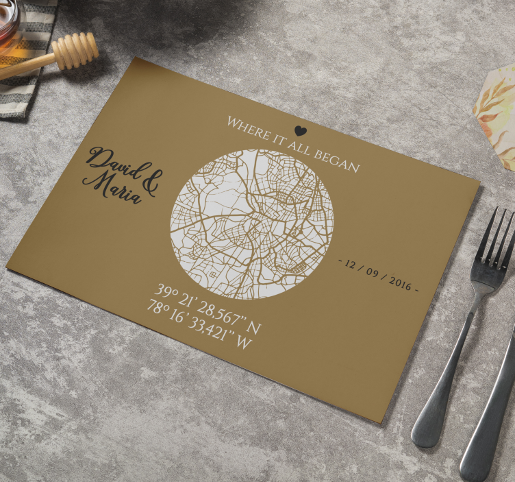 Hvor det hele begyndte originale dækkeservietter - TenStickers