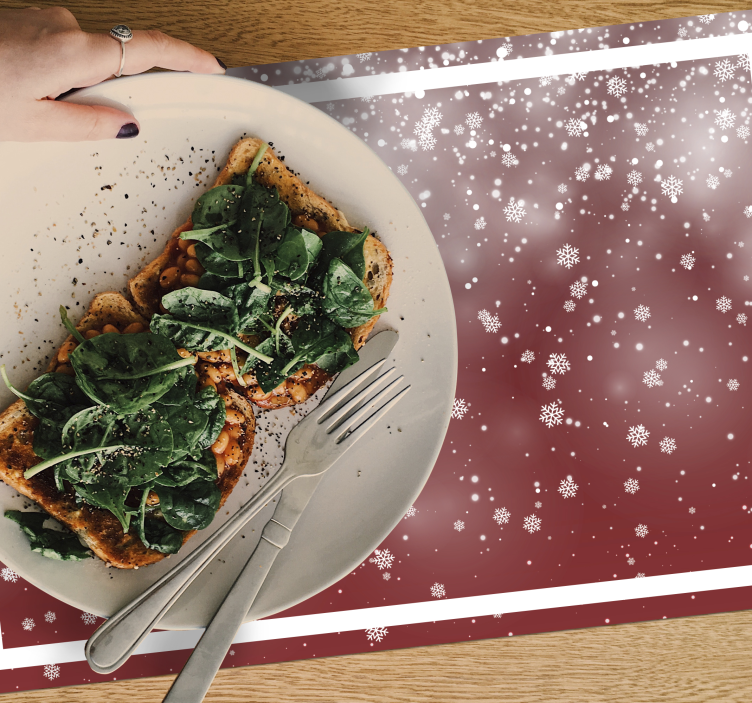 Magiske snefnug julematriser - TenStickers