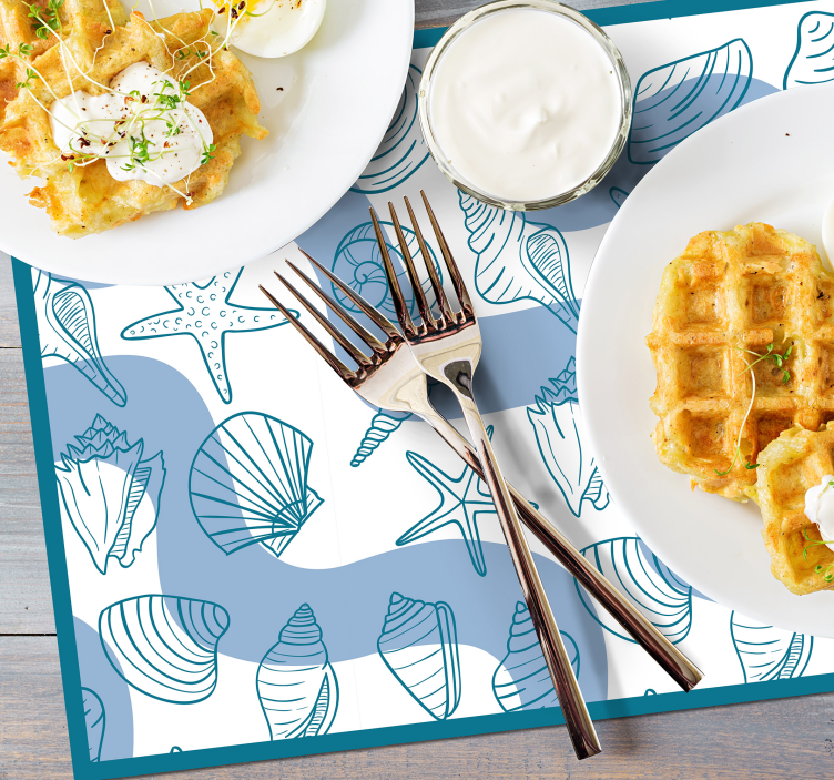 Muslingeskaller mønstre muslingeskaller - TenStickers