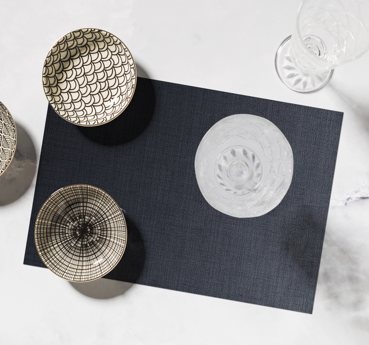 Sort baggrund med striber hjemme dækkeservietter - TenStickers