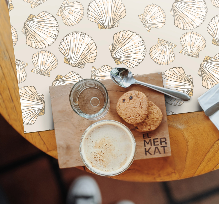 Store og små muslingeskaller - TenStickers