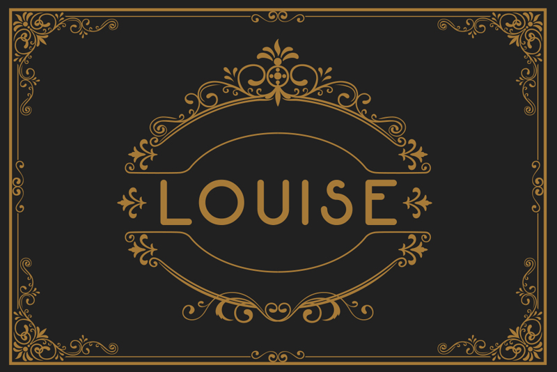 Dekorativt med tilpassede navneplacemer - TenStickers