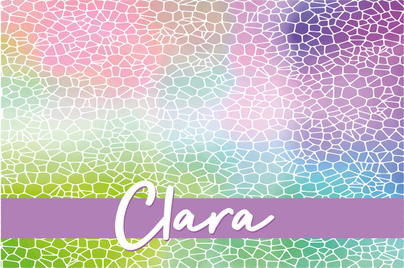 Moderne mønster, der kan tilpasses navneskilte - TenStickers