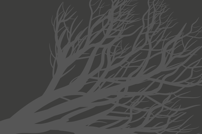 Elegante grå blad elegante dækkeservietter - TenStickers