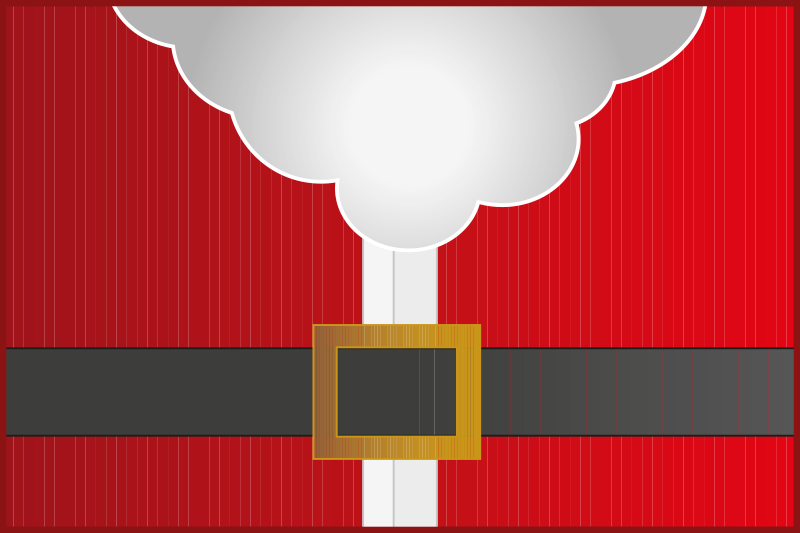 Til julemanden tøj dækkeservietter - TenStickers