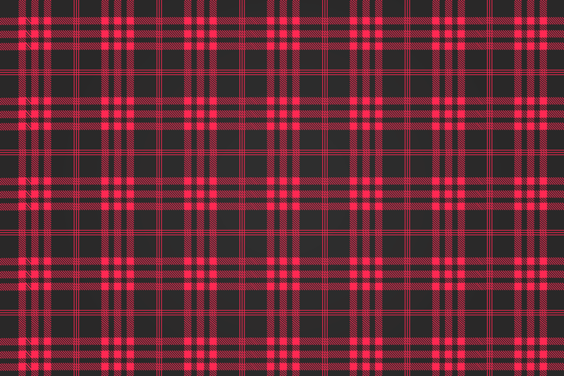 Rød tartan jul dækkeservietter - TenStickers