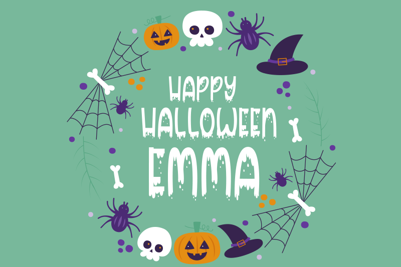 Halloween dækkeserviet med tema design - TenStickers