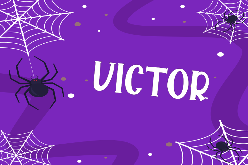 Halloween dækkeserviet med uhyggelige edderkoppespin - TenStickers