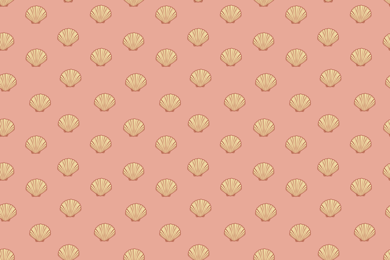 Simetrisk muslingeskal - TenStickers