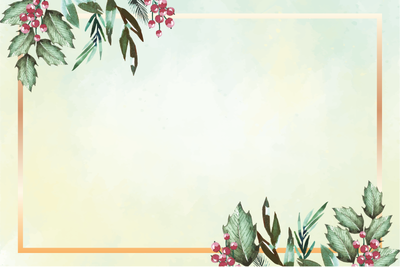 Blomsterdekoration juledækkeservietter - TenStickers