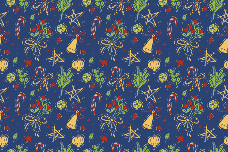 Jule dækkeserviet christmas themed table setting - TenStickers