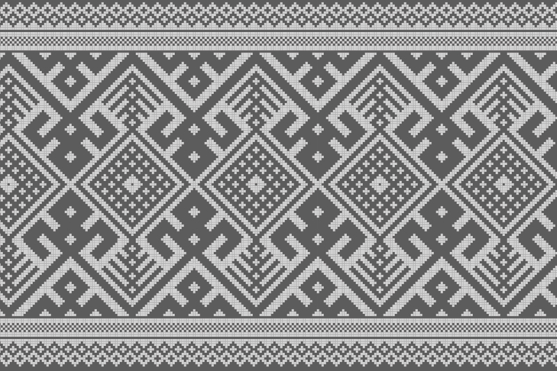 Grå strikket mønster elegante dækkeservietter - TenStickers