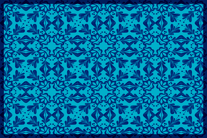 Dækkeserviet med graciøs botanisk idé - TenStickers