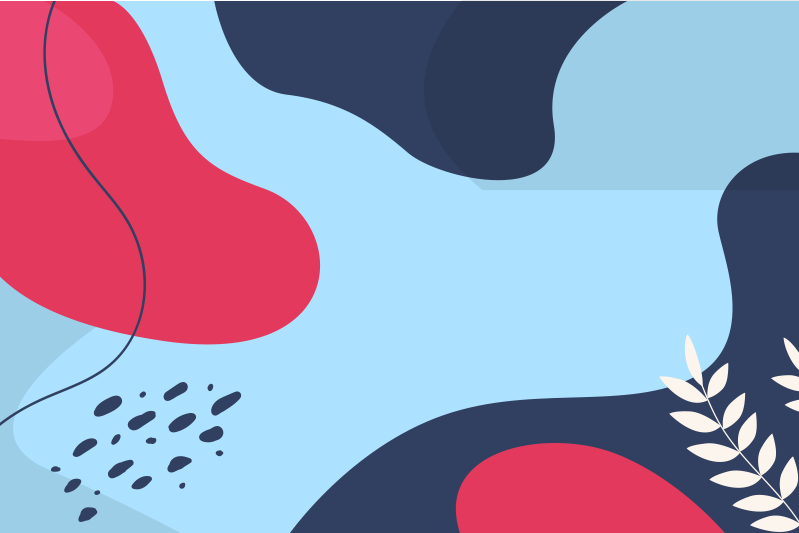 Original dækkeserviet farverige abstrakte former - TenStickers