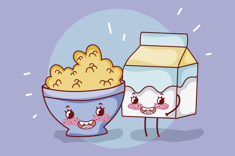 Dækkeserviet børn glade snack venner - TenStickers