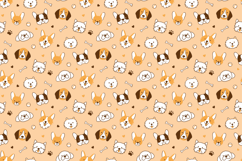 Dækkeserviet børn søde dyrefaces - TenStickers