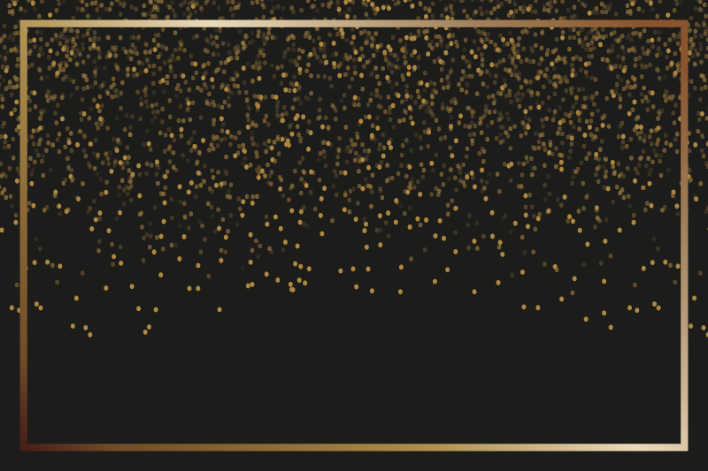 Elegant dækkeserviet i sort glimmer - TenStickers