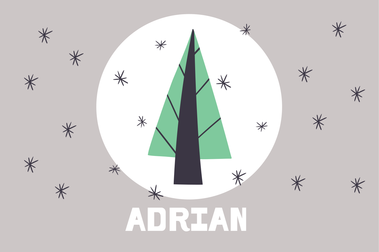 Personlige juletræsplatte til juletræer - TenStickers