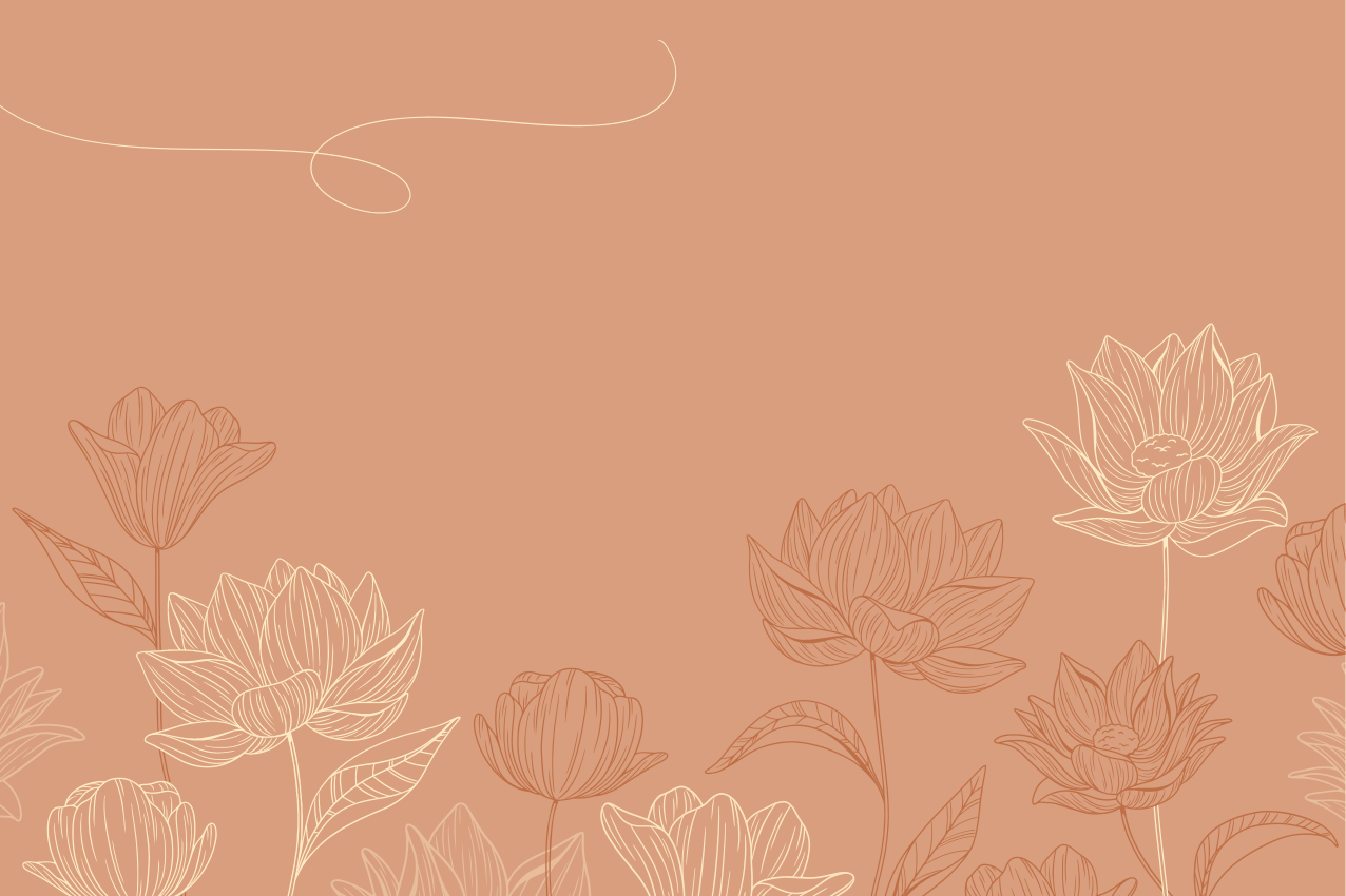 Original dækkeserviet blomster te arrangement - TenStickers