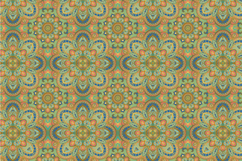 Original dækkeserviet med detaljeret blomsterarrangement - TenStickers