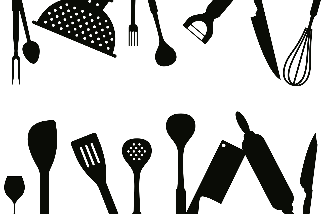 Original dækkeserviet køkkenredskabs kollektion - TenStickers