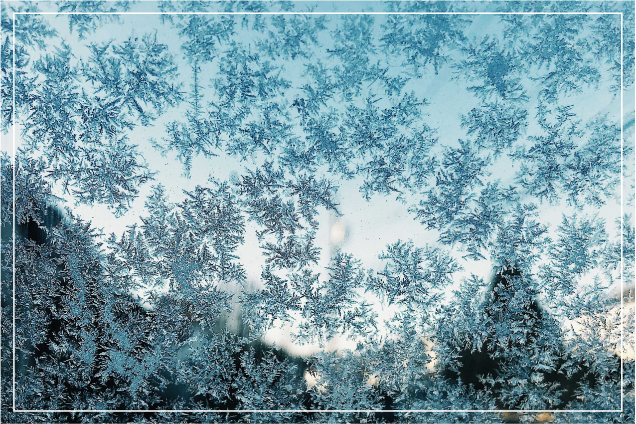 Dækkeserviet frosted ismønster - TenStickers